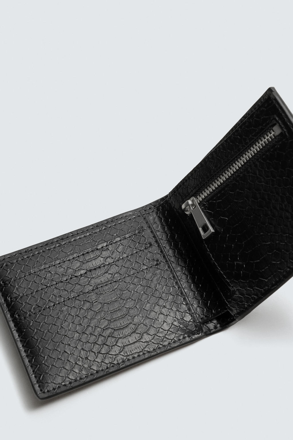 CROCODILE EMBOSSED WALLET - Zara фото 3