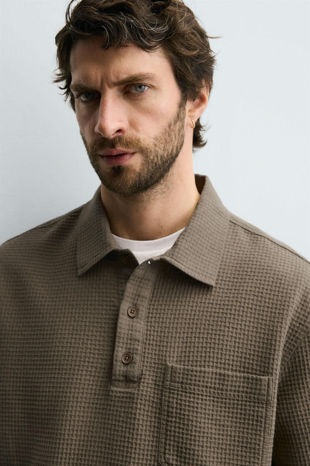 STRUCTURED POLO SHIRT - Zara фото 5