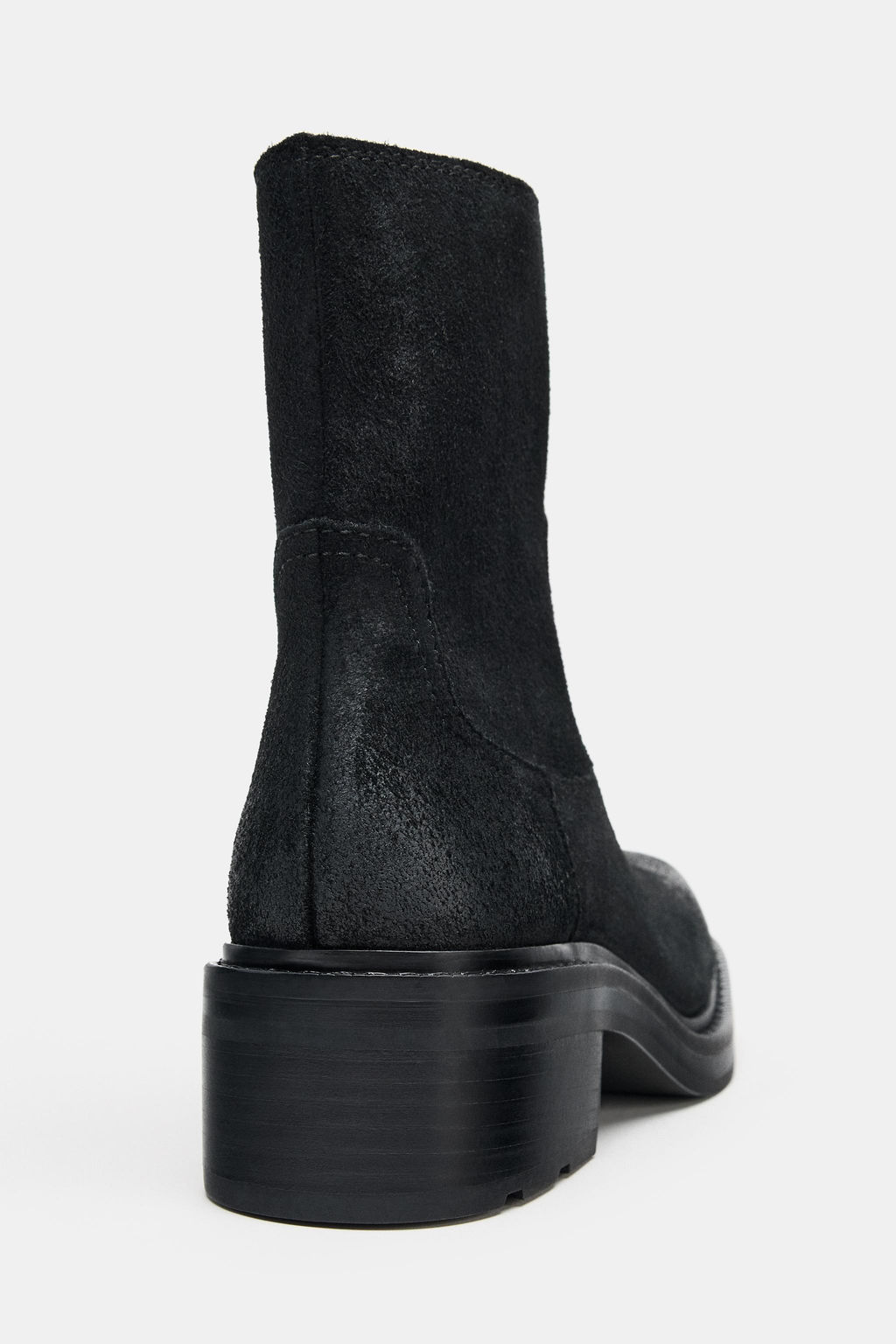 LEATHER ANKLE BOOTS WITH SQUARE TOE