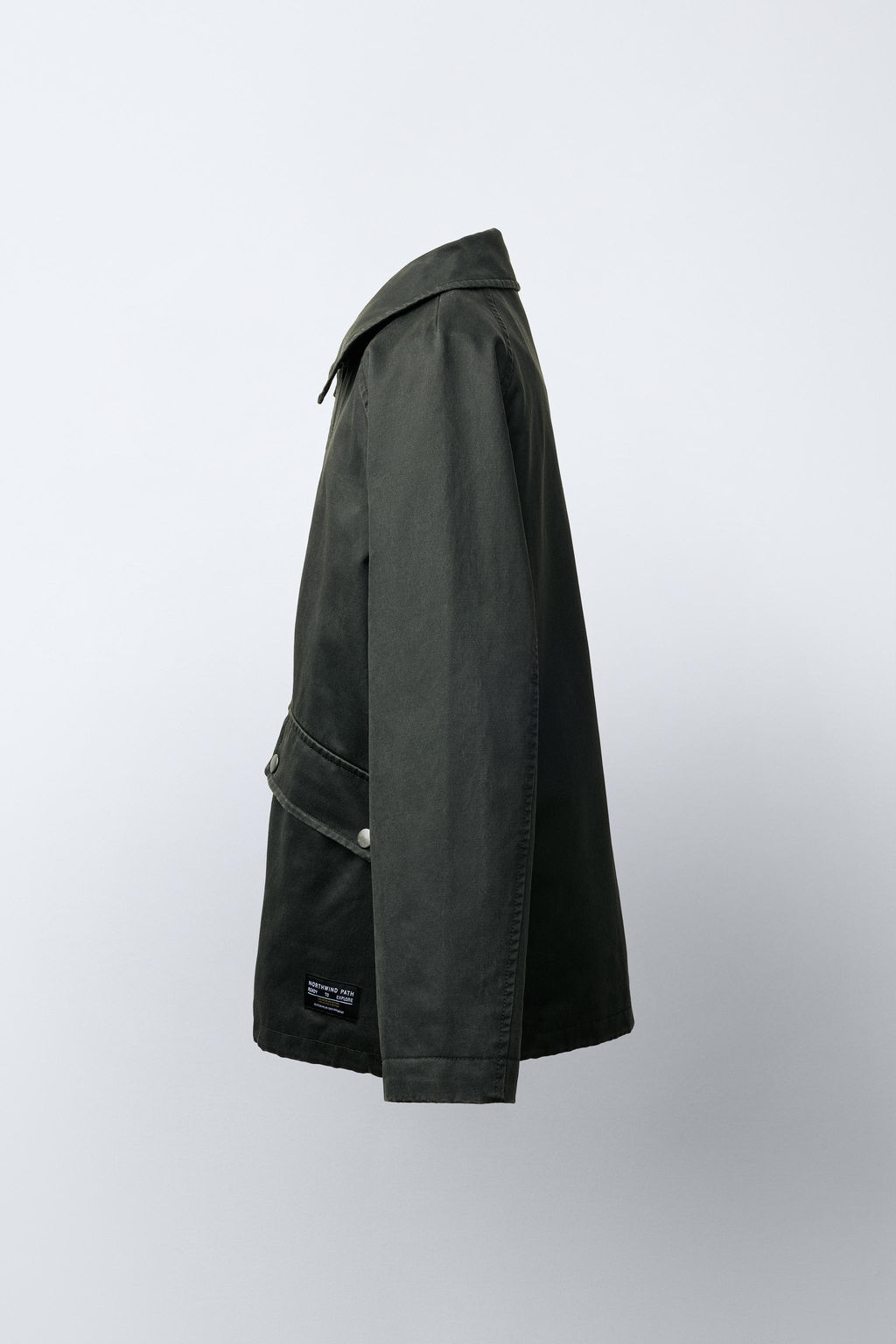 LABEL WAXED JACKET - Zara фото 3
