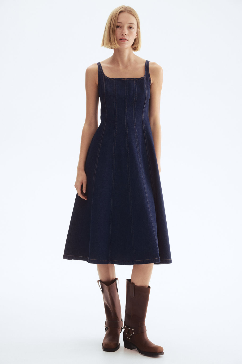 Vestido denim midi - H&m фото 2