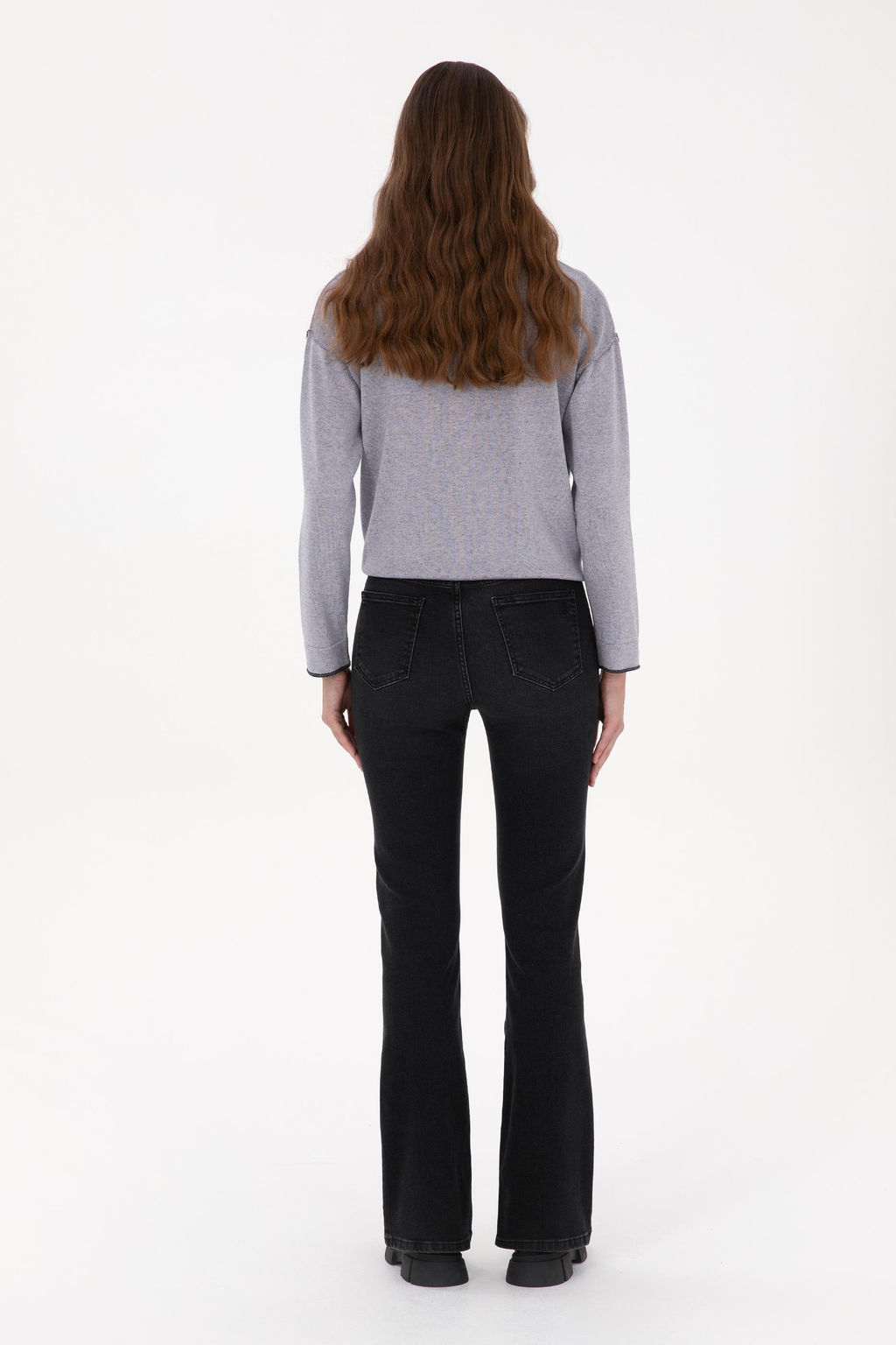 Kad_n Siyah Slim Flare Fit Jean Pantolon - U.s. polo assn фото 4