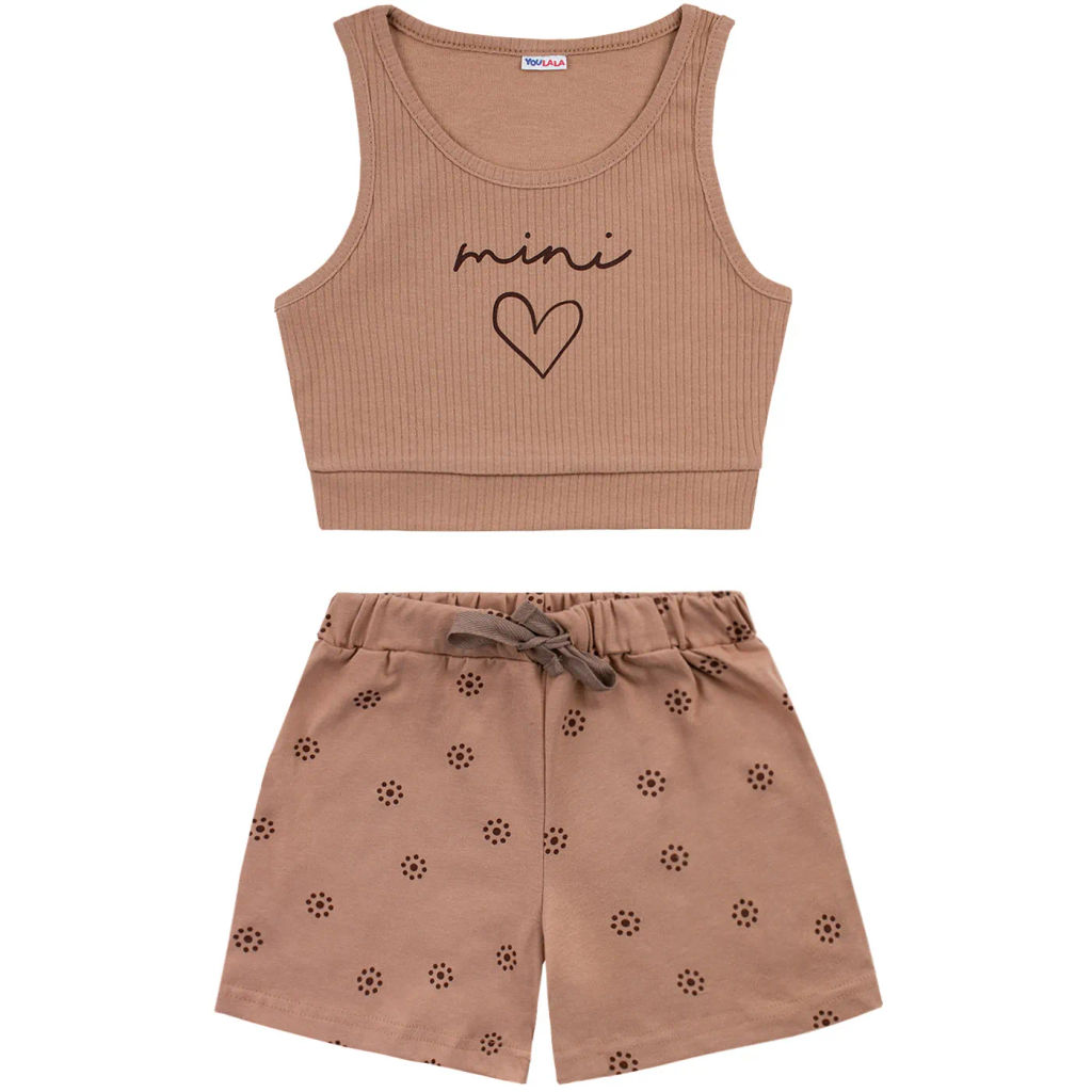 Комплект топ рибана, шорты кулирка 7626900102 - Youlala фото 6