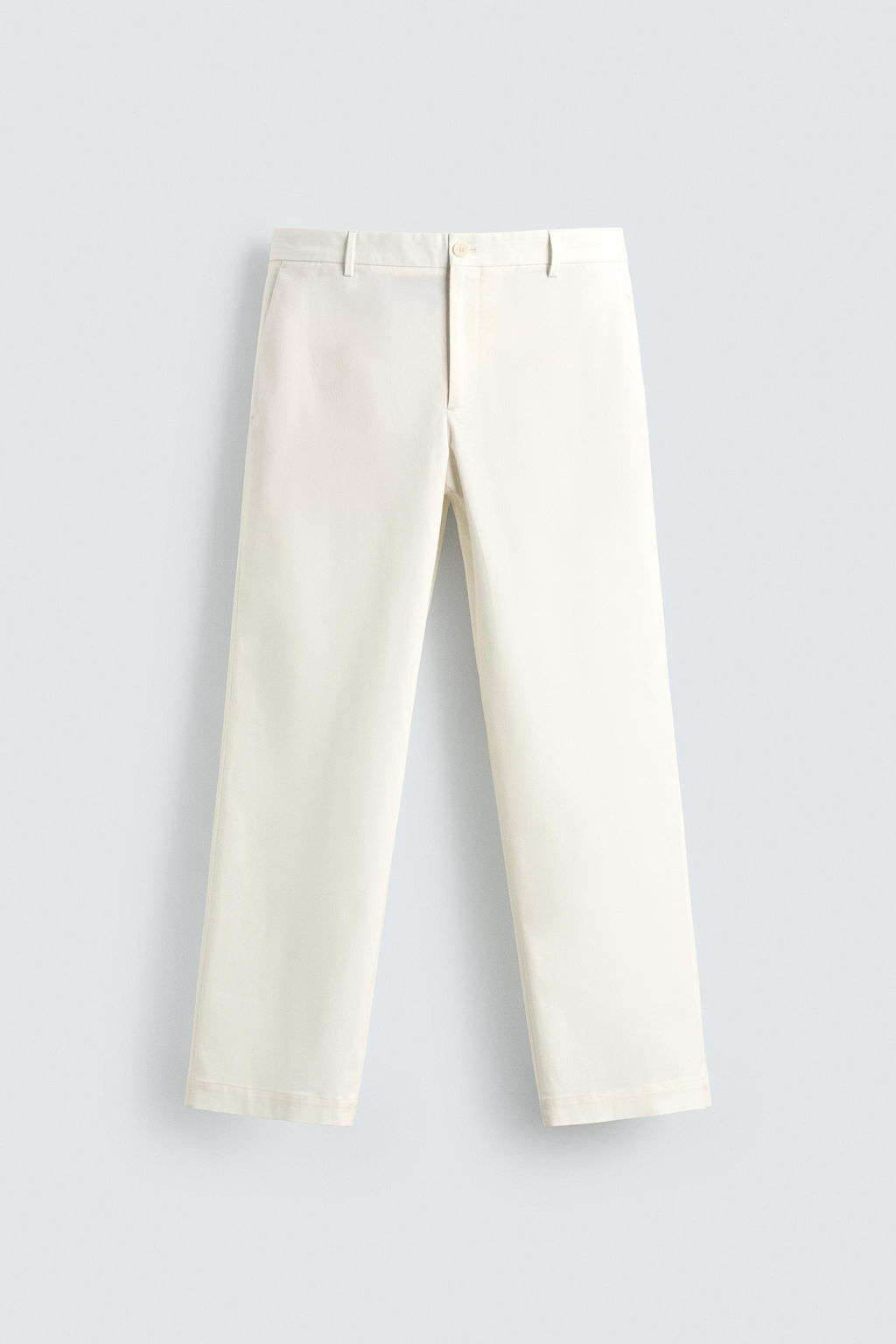 PANTAL?N CHINO REGULAR FIT / Blanco roto - Zara фото 7