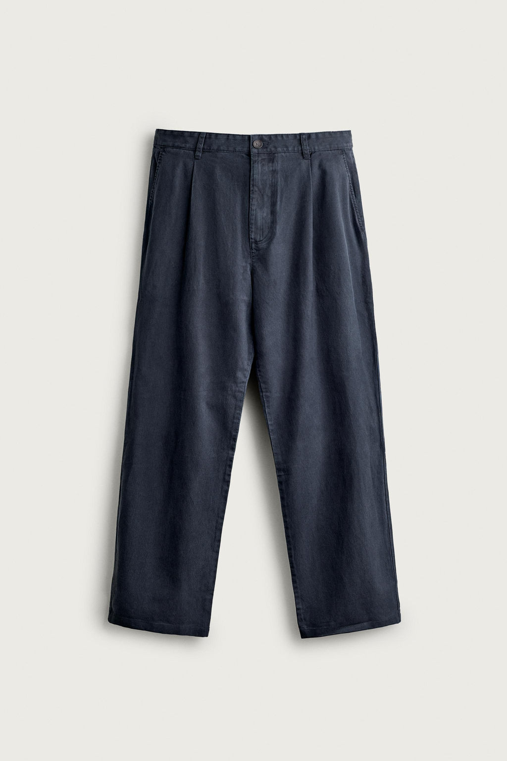 PANTAL?N CHINO RELAXED FIT PLIEGUES / Marino - Zara фото 5