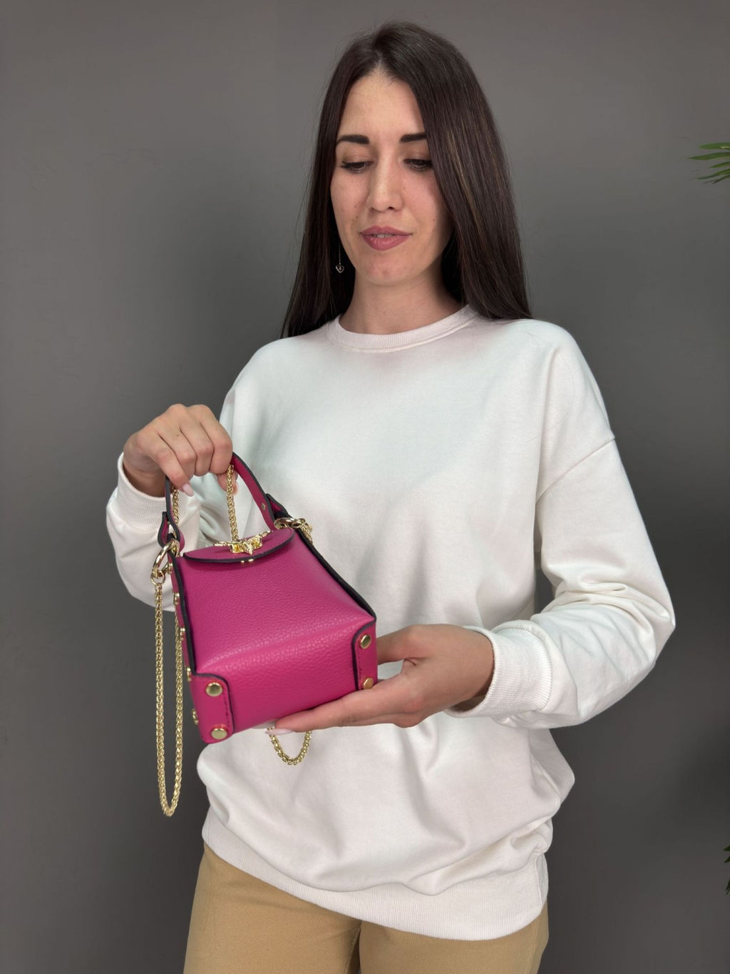 Сумка женская из телячьей кожи