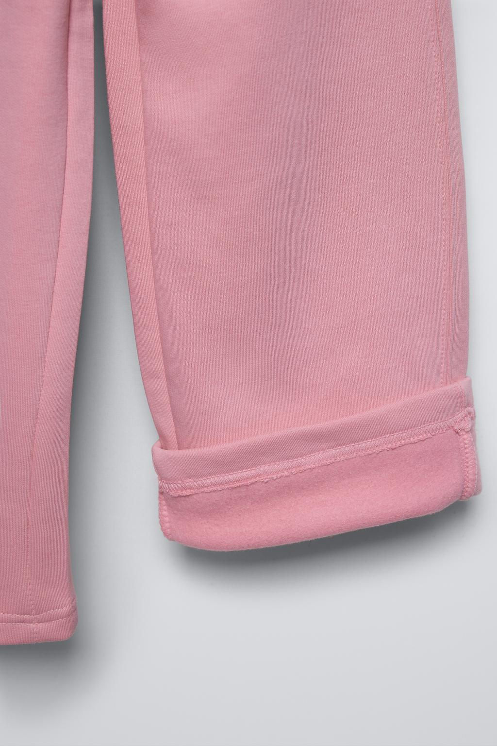 TEXT PRINT WIDE-LEG PLUSH TROUSERS - Zara фото 5