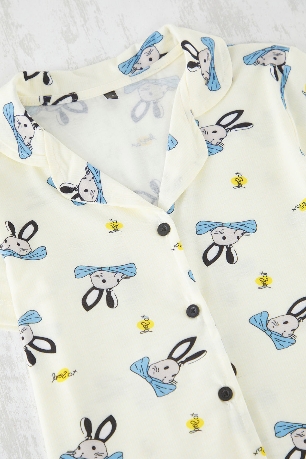 Pembe K?z Cocuk Pamuklu Animal Desenli Gomlek Yaka Orme Pijama Tak?m? TKDSS25PT00017 - Trendyolmilla фото 2