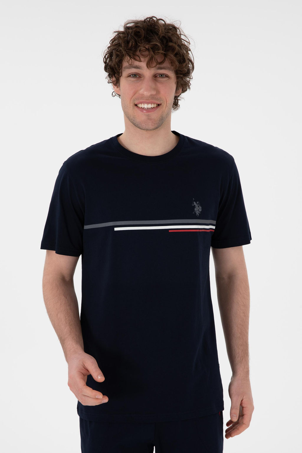 Erkek Lacivert Pijama Tak_m_ Sepette S_rpriz _ndirim - U.s. polo assn фото 3