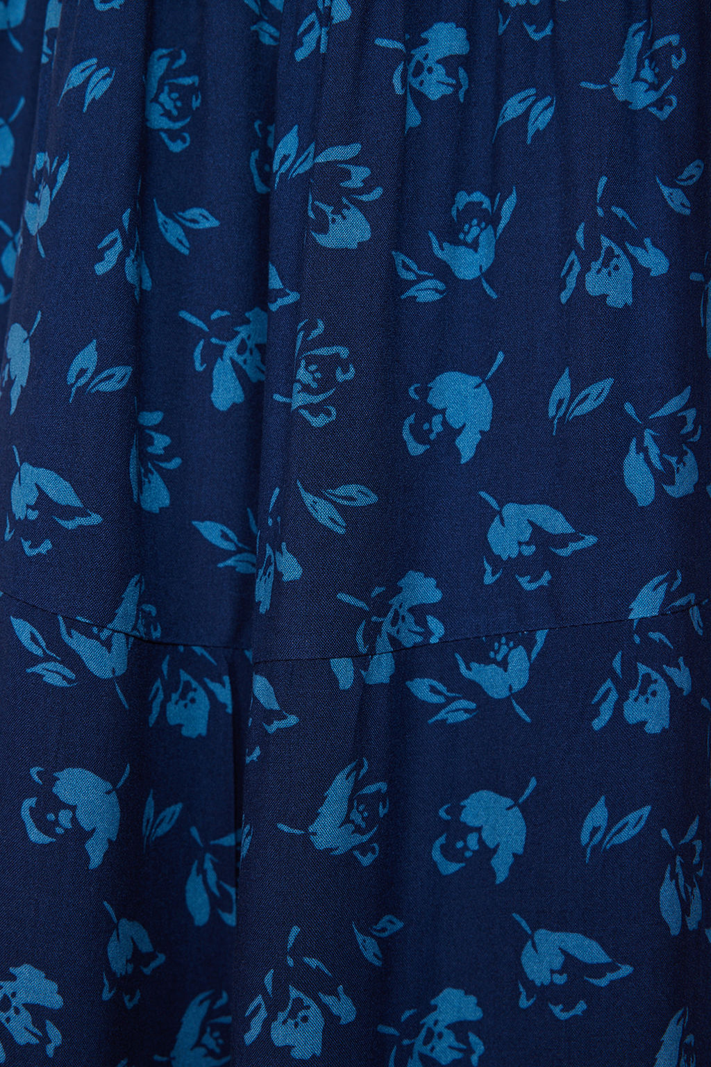 TRENDYOLMILLA Indigo A Kesim Cicek Desenli Ask?l? Midi Dokuma Elbise TWOSS21EL1341  фото 9