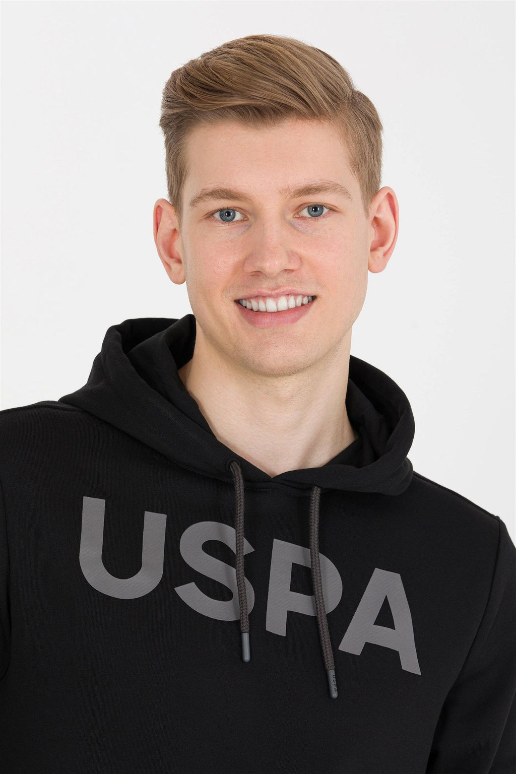 U. S. Polo Assn / Мужской черный базовый свитшот - U.s. polo assn фото 9