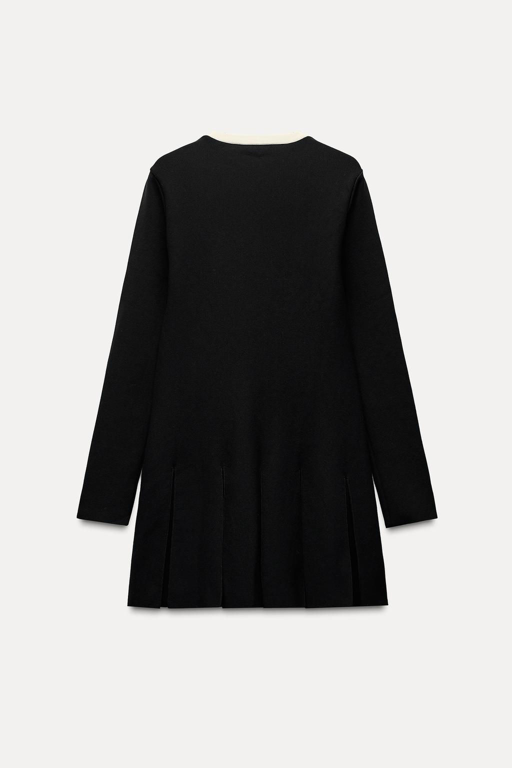 MINI KNIT PLEATED DRESS - Zara фото 4