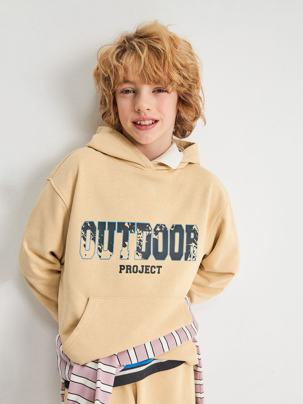 ACOOLA / Джемпер детский для мальчиков Zefir светло-серый принт