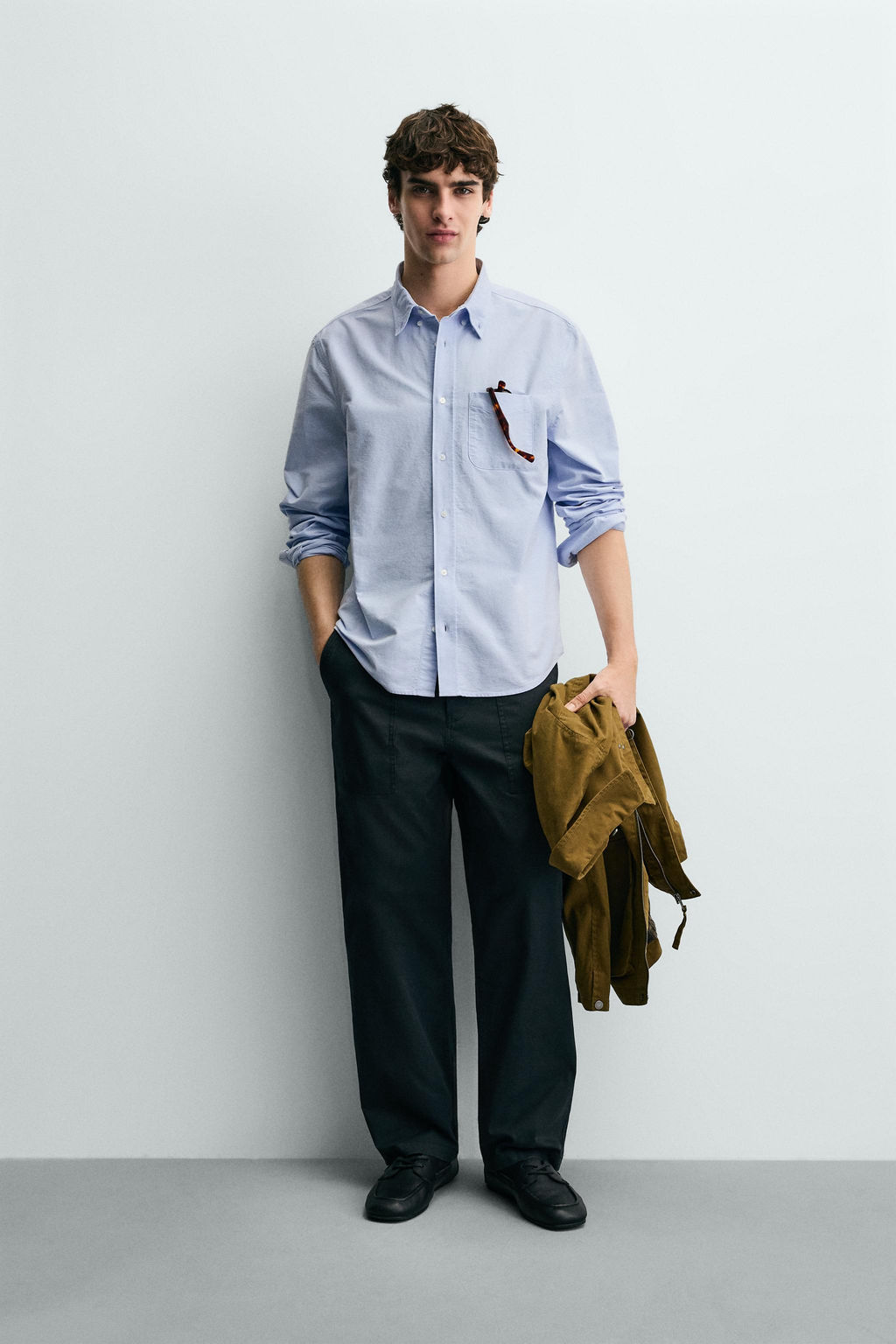 TEXTURED OXFORD SHIRT - Zara фото 10