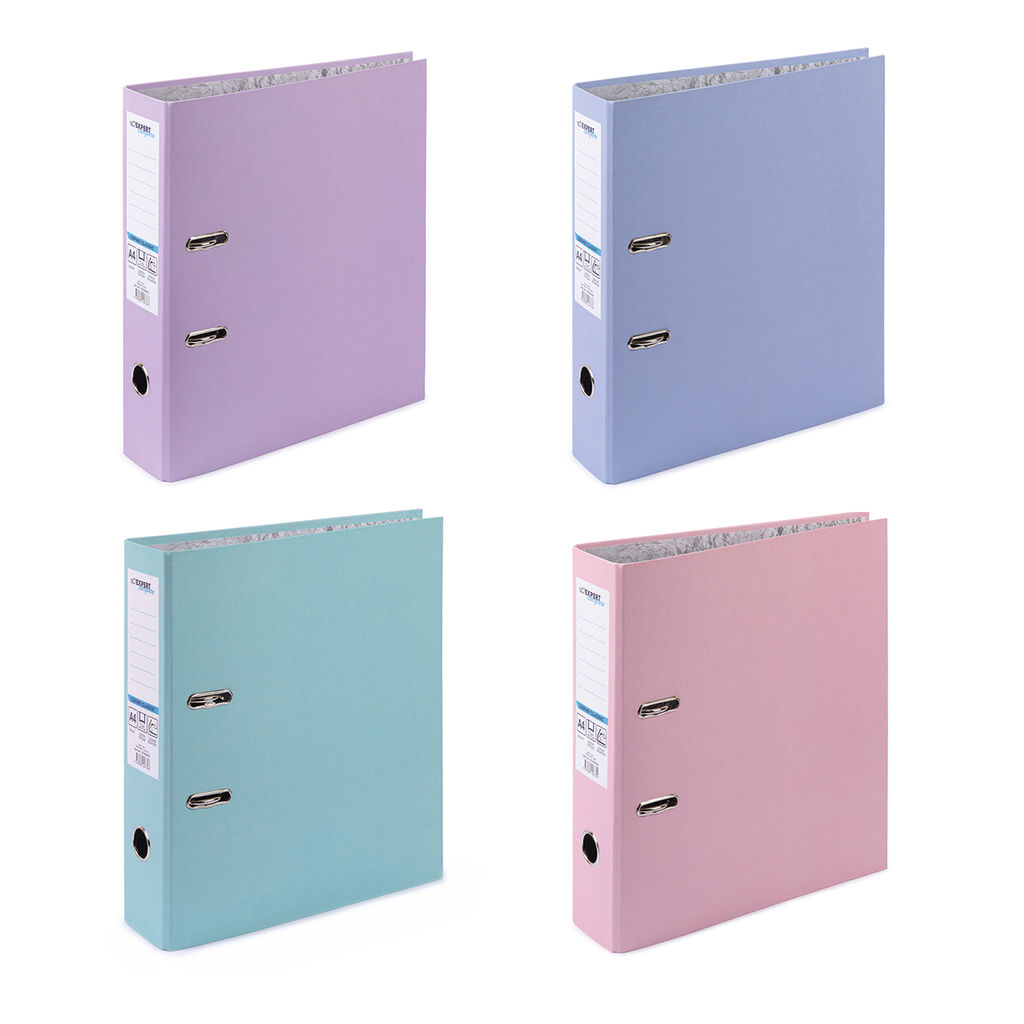 Expert Complete Регистратор Pastel 75 мм 50 шт. Classic Lite A4 арочный механ. (разб.) лён персиковый EC100192020