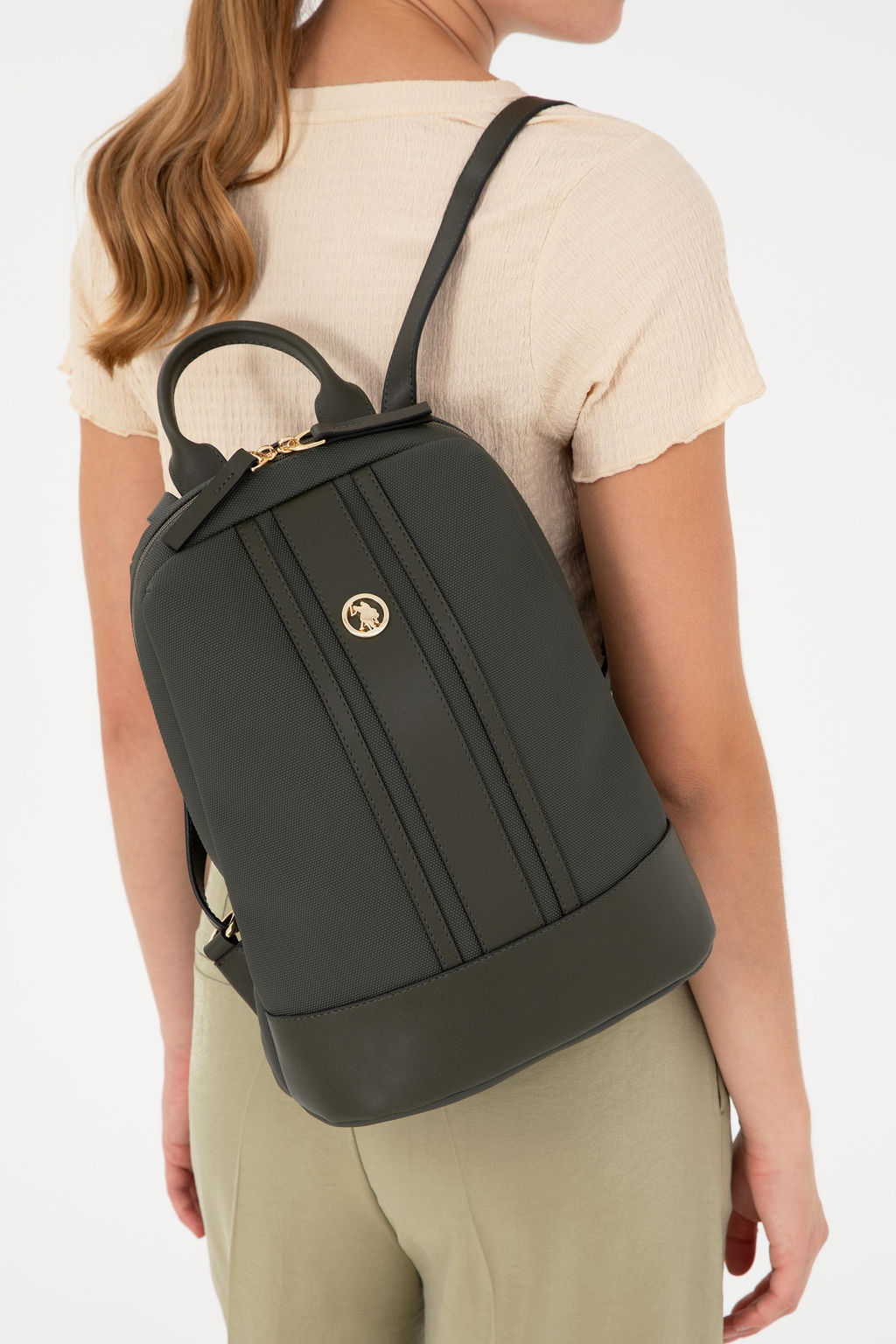 Женская сумка цвета хаки Неожиданная скидка в корзине - U.s. polo assn фото 2