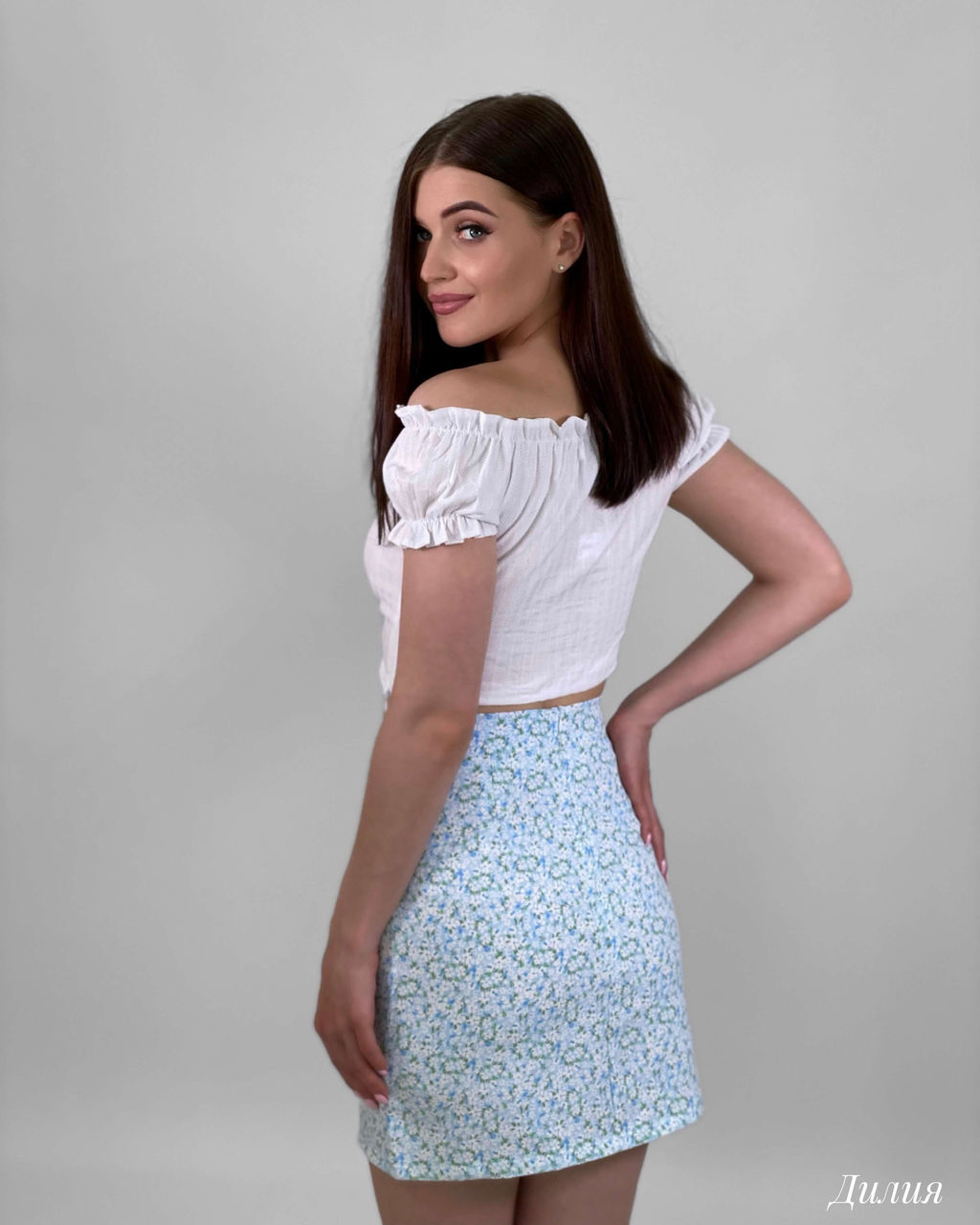 Юбка Дилия (голубой) - Nadi bordo фото 3