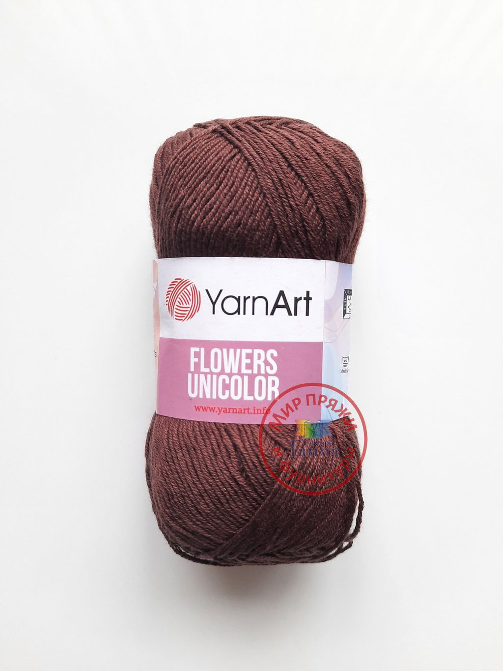 Фловерс однотонный (Flowers Unikolor) пряжа YarnArt 55%хлопок 45%акрил 5х50гр/200м Цвет:758 темно-зеленый