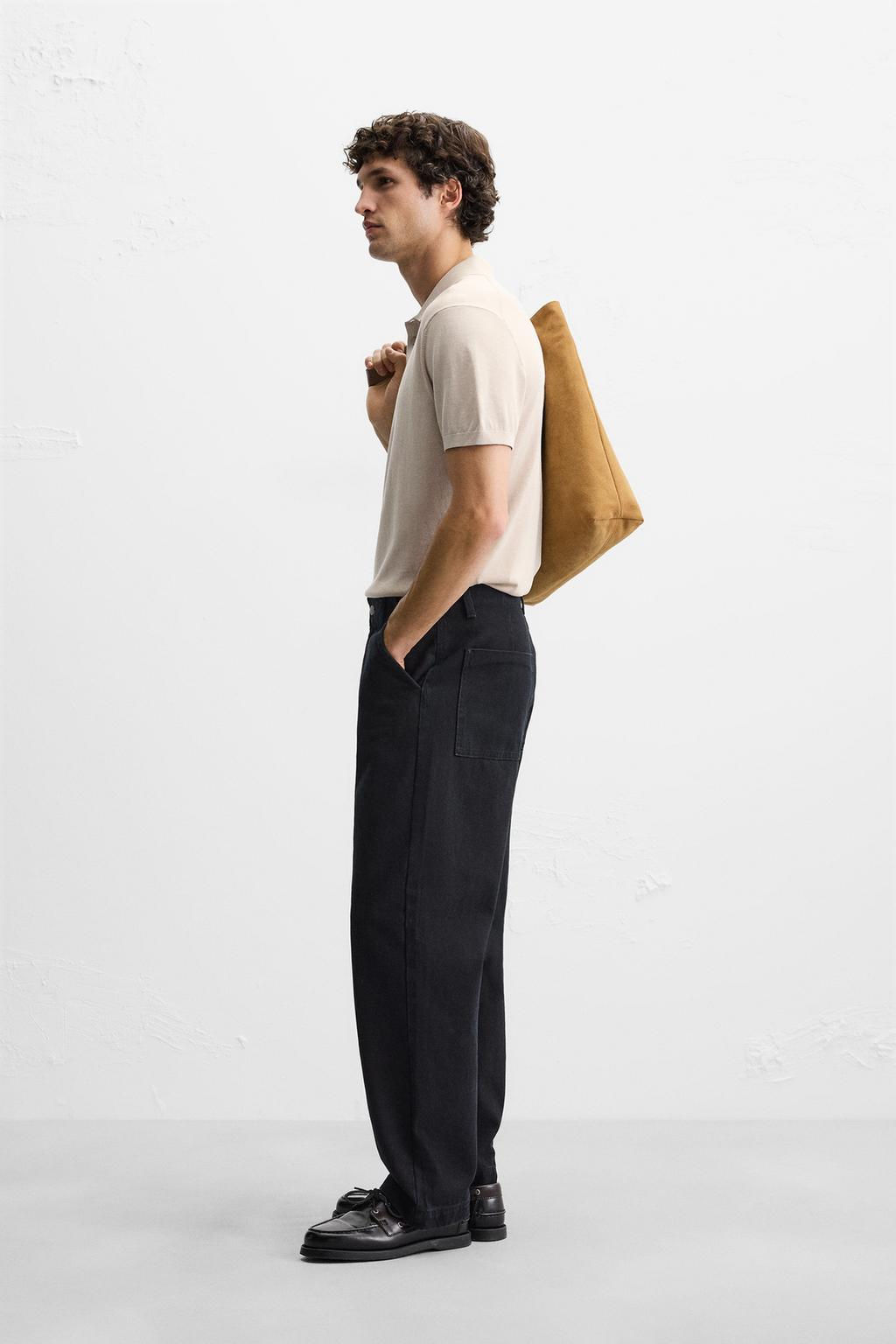 KNIT COTTON - SILK POLO SHIRT - Zara фото 4