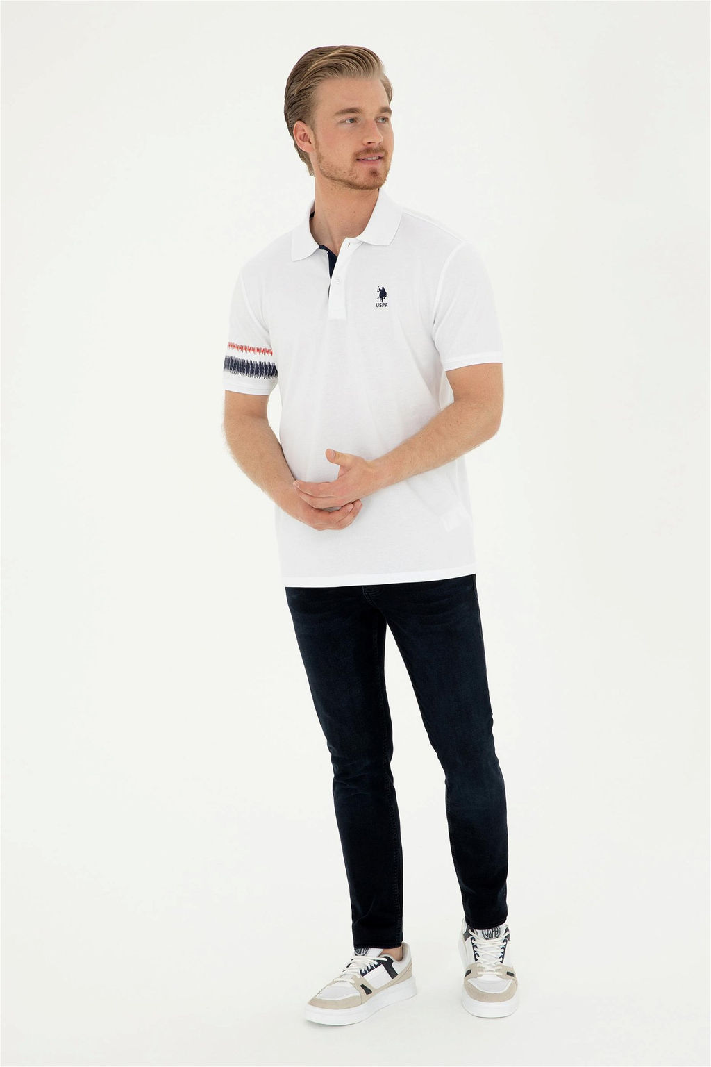 Футболка мужская U.S. Polo Assn белая  фото 4