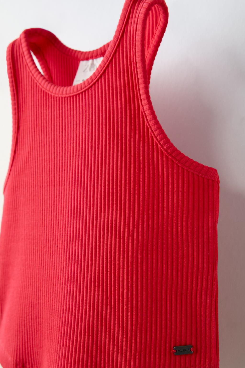 RIBBED RACERBACK TOP - Zara фото 11