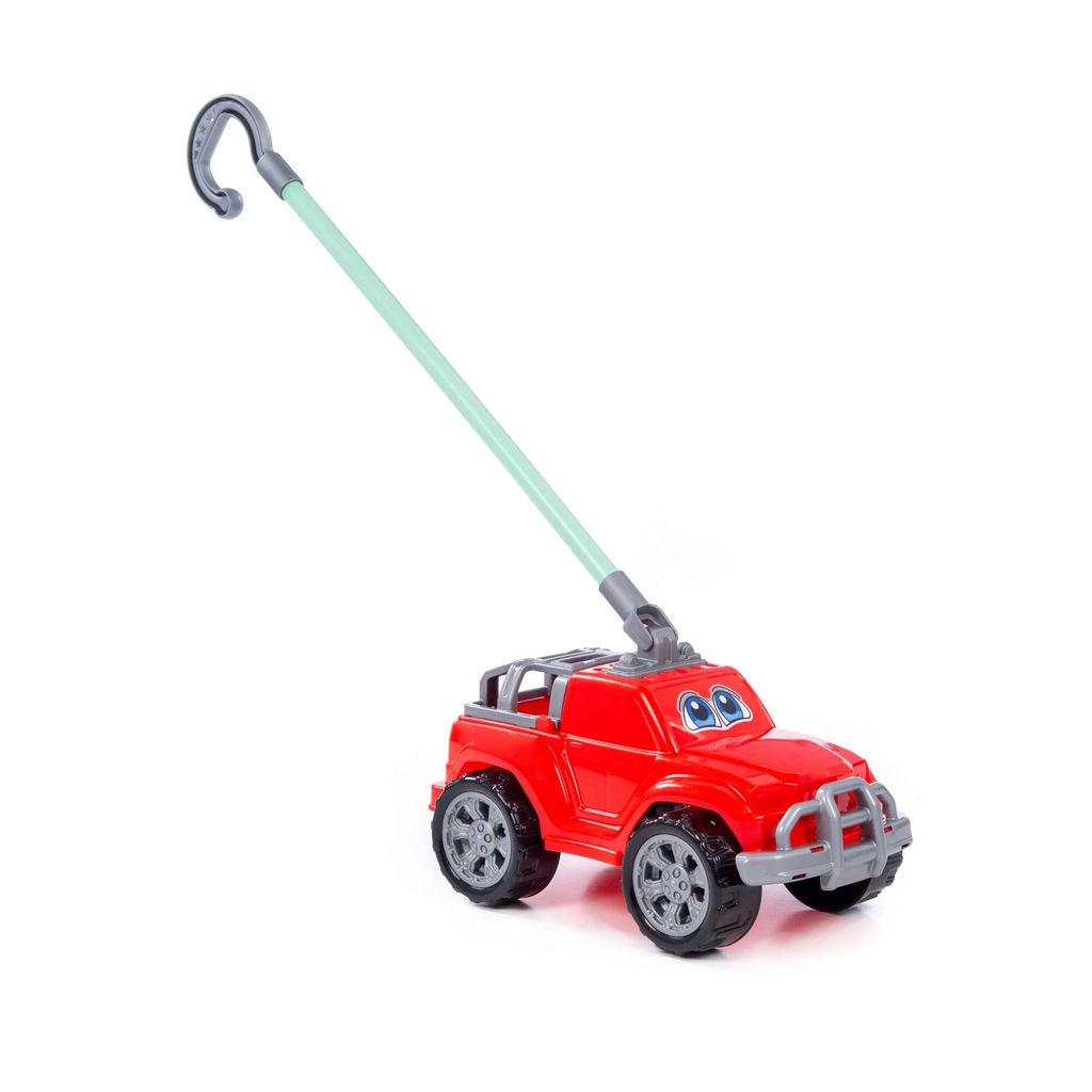 Автомобиль-каталка Дени с ручкой (красный) - Полесье фото 5