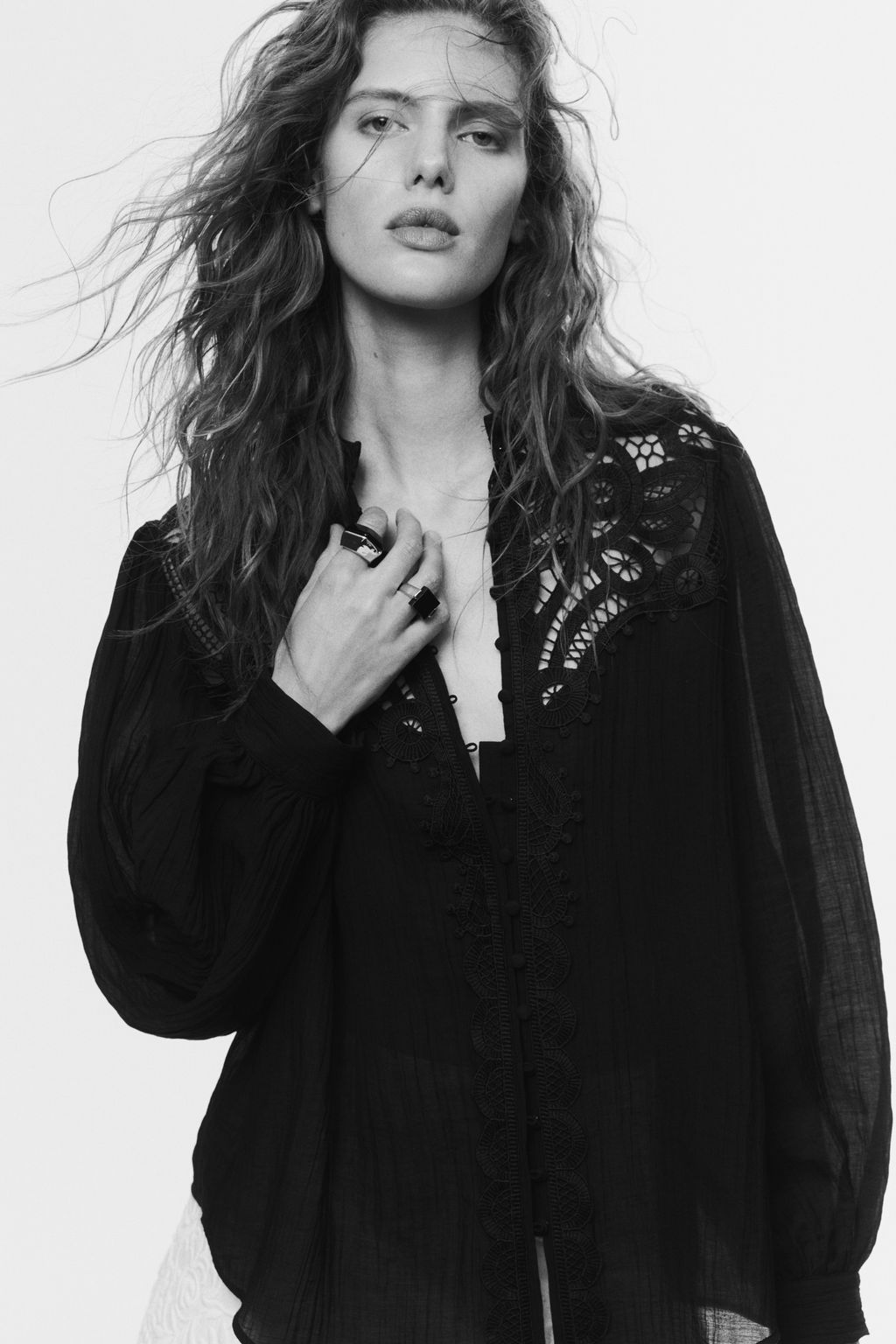 Blusa con canes? de encaje - H&m фото 5