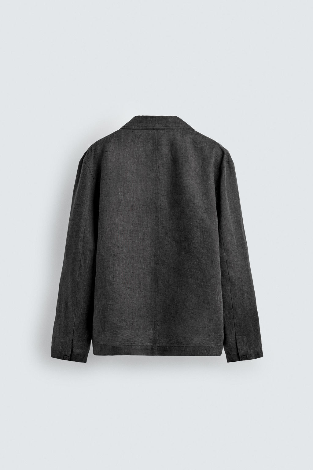 SOBRECAMISA 100% LINO / Plomo - Zara фото 8