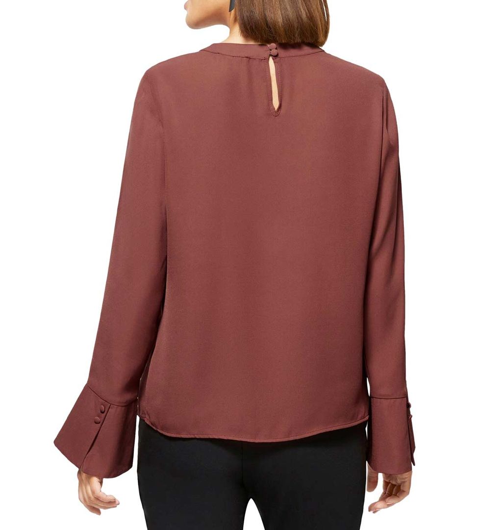 Блузка, коричневая - Linea tesini фото 4