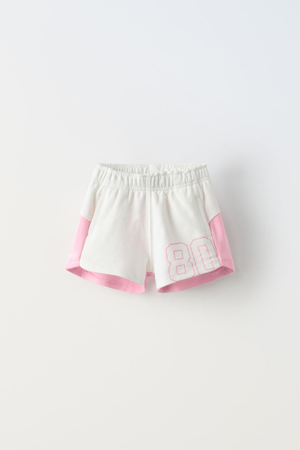 COLOUR BLOCK BERMUDA SHORTS WITH SLOGAN - Zara фото 8