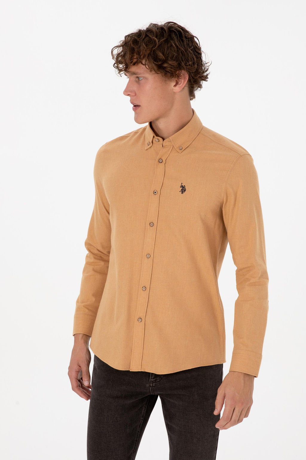 Erkek Camel Uzun Kollu Basic G_mlek - U.s. polo assn фото 3