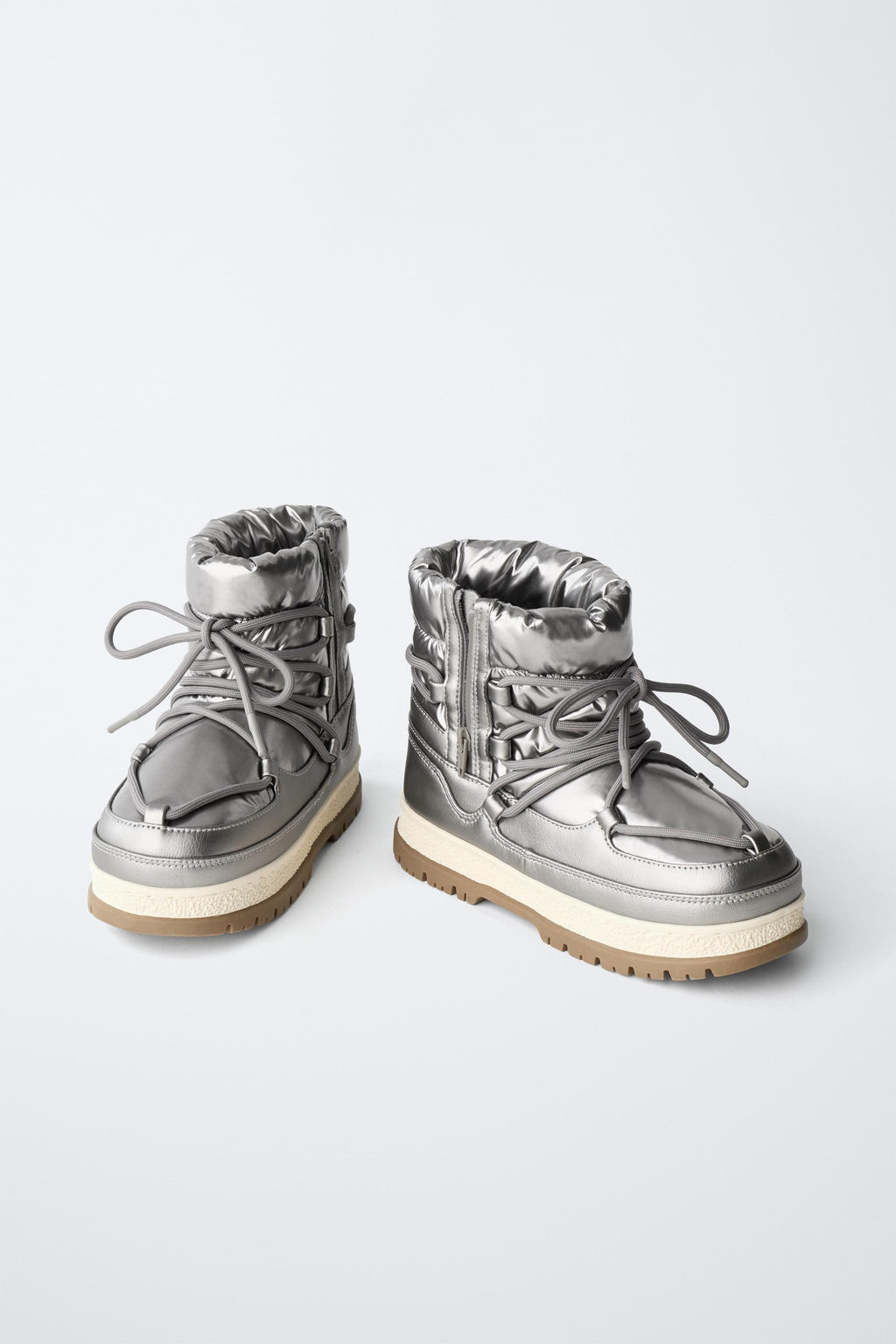 METALLIC ANKLE BOOTS - Zara фото 3