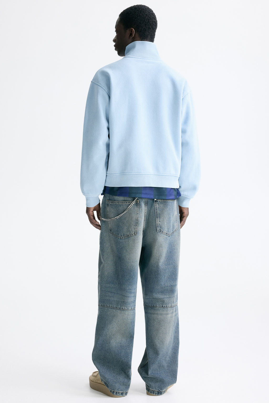 Chaqueta sudadera boxy con cremallera Loose Fit - H&m фото 6