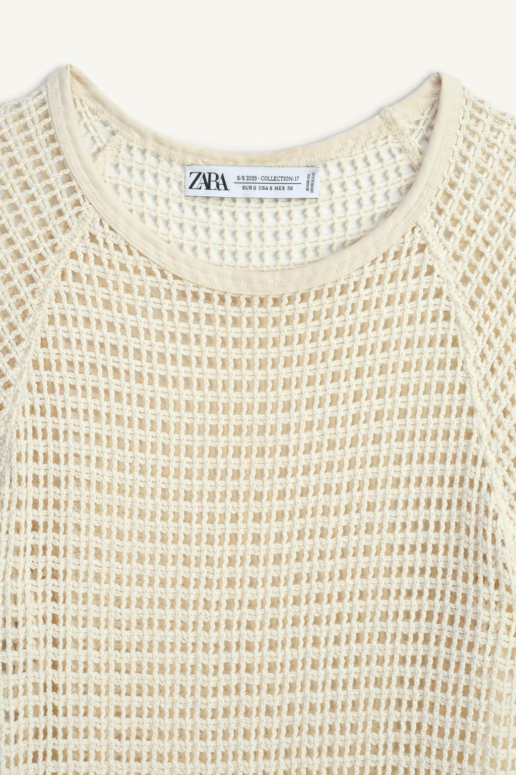 LIMITED EDITION RED TEXTURED T-SHIRT - Zara фото 5