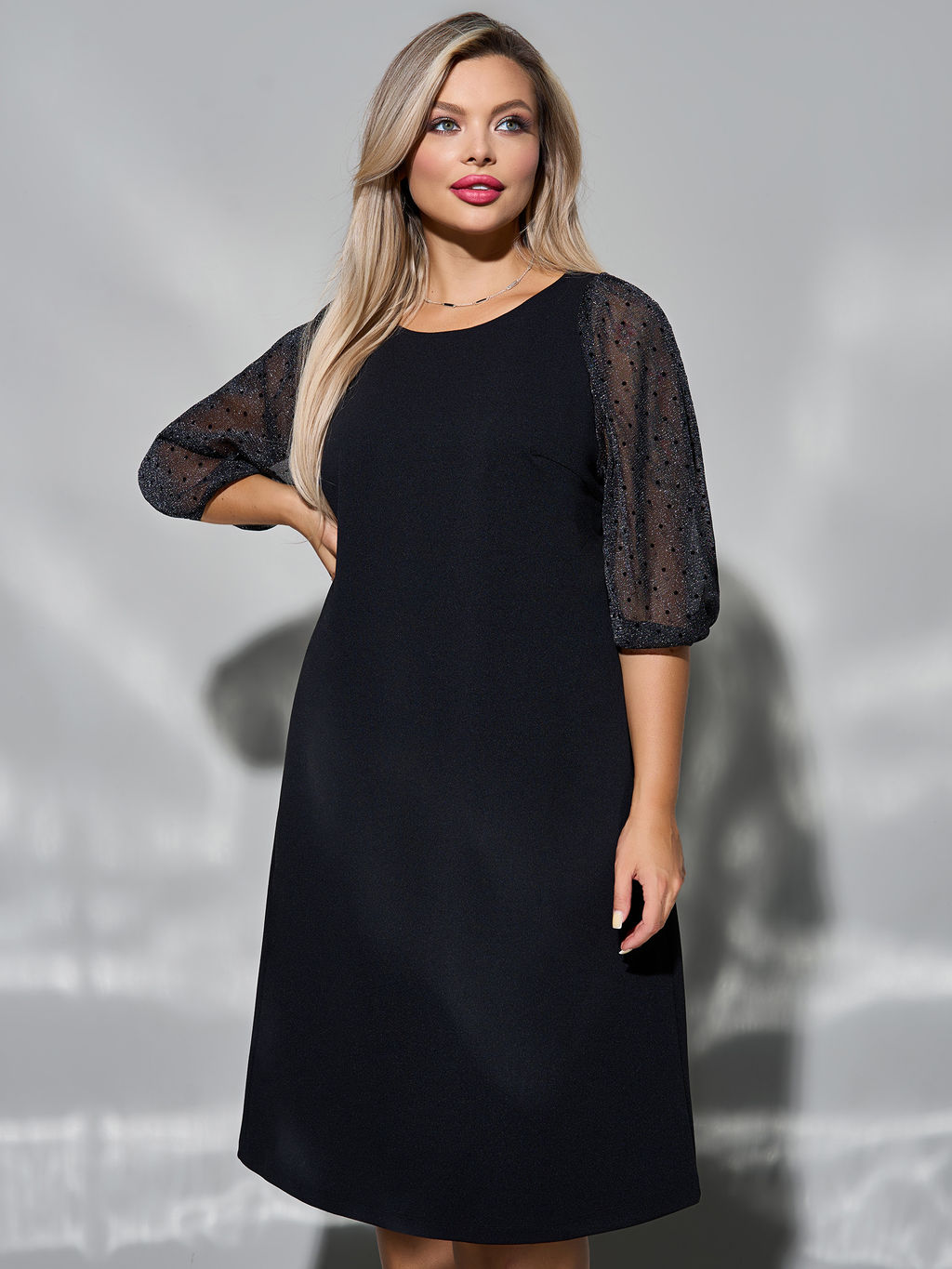 Платье 0218-2 чёрный кварц - Dora фото 139