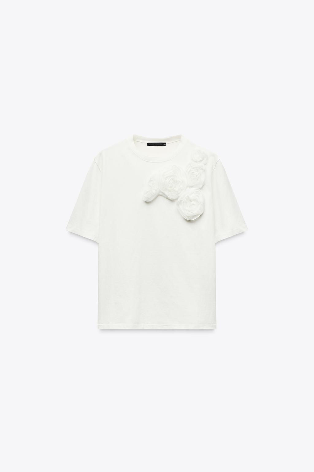 FLORAL T-SHIRT - Zara фото 11