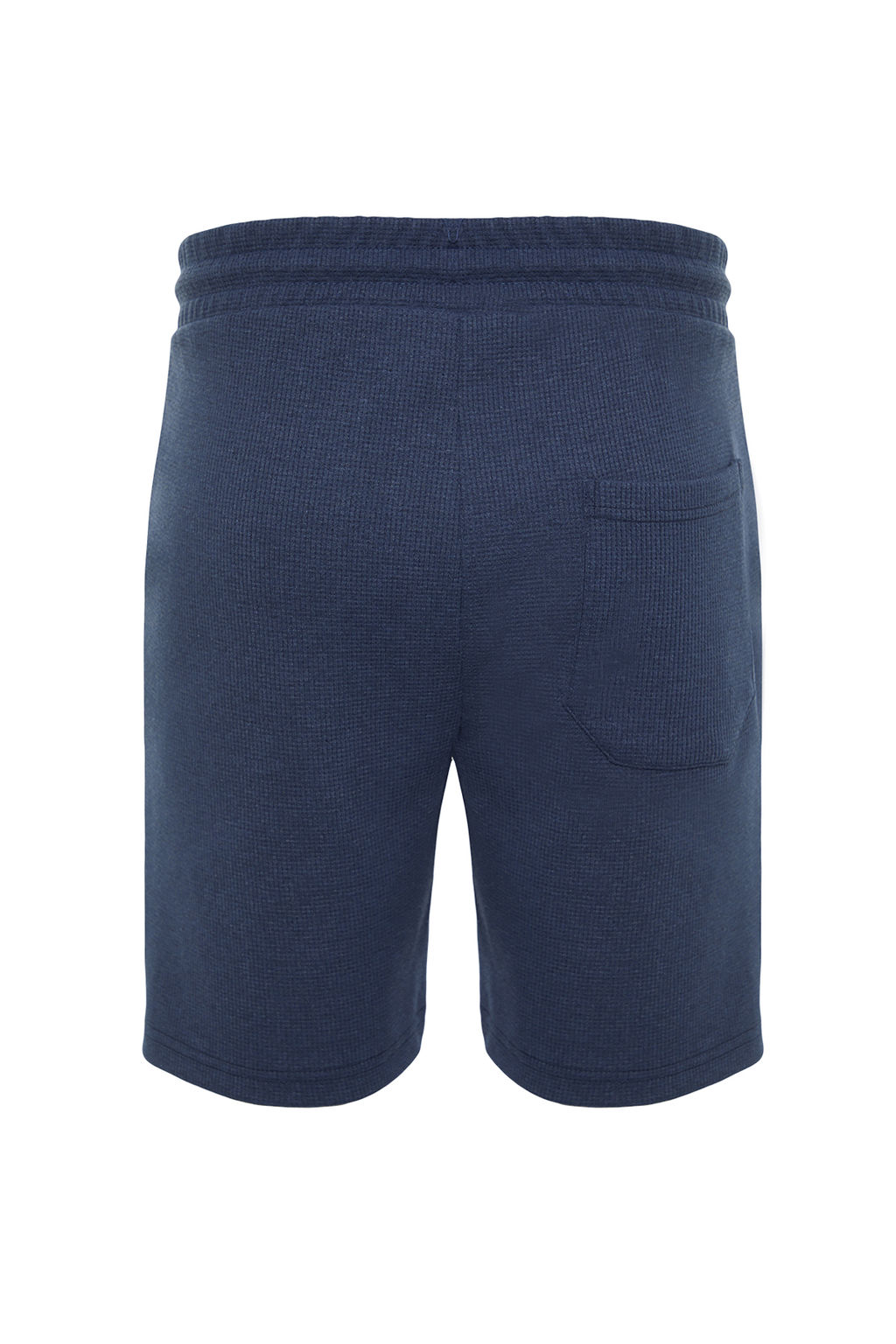 TRENDYOL MAN Indigo Slim/Dar Kesim Dokulu Waffle Lastik Belli Kordonlu Sort TMNSS24SR00029 - Trendyolmilla фото 7