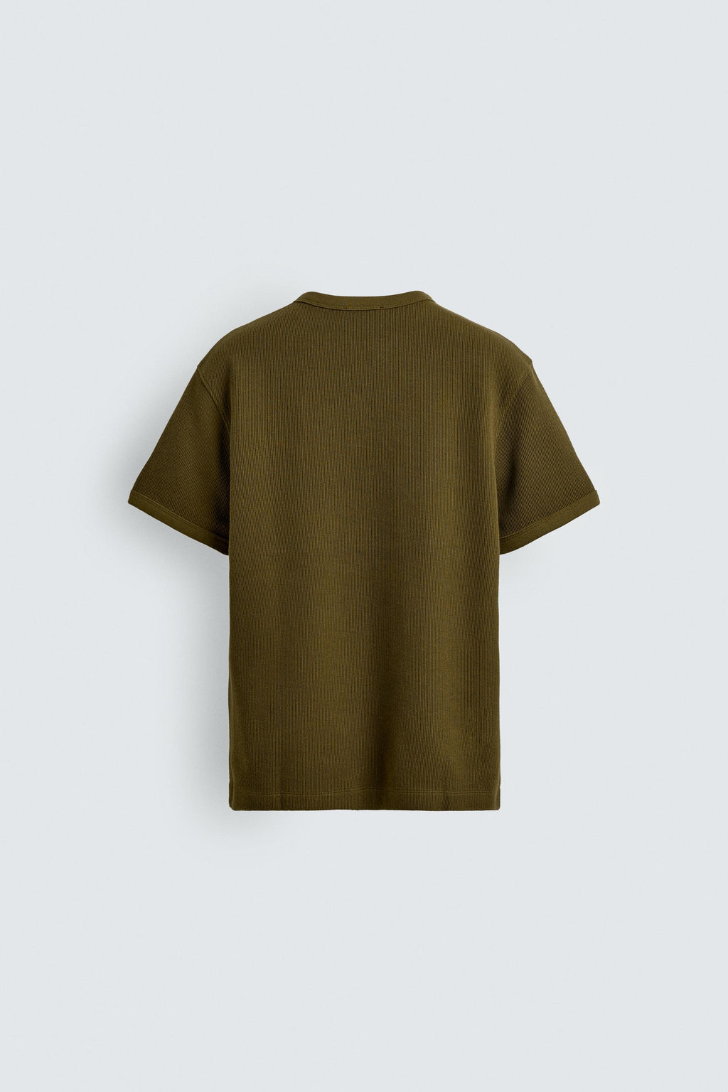 CAMISETA ESTRUCTURA CUELLO PANADERO / Khaki