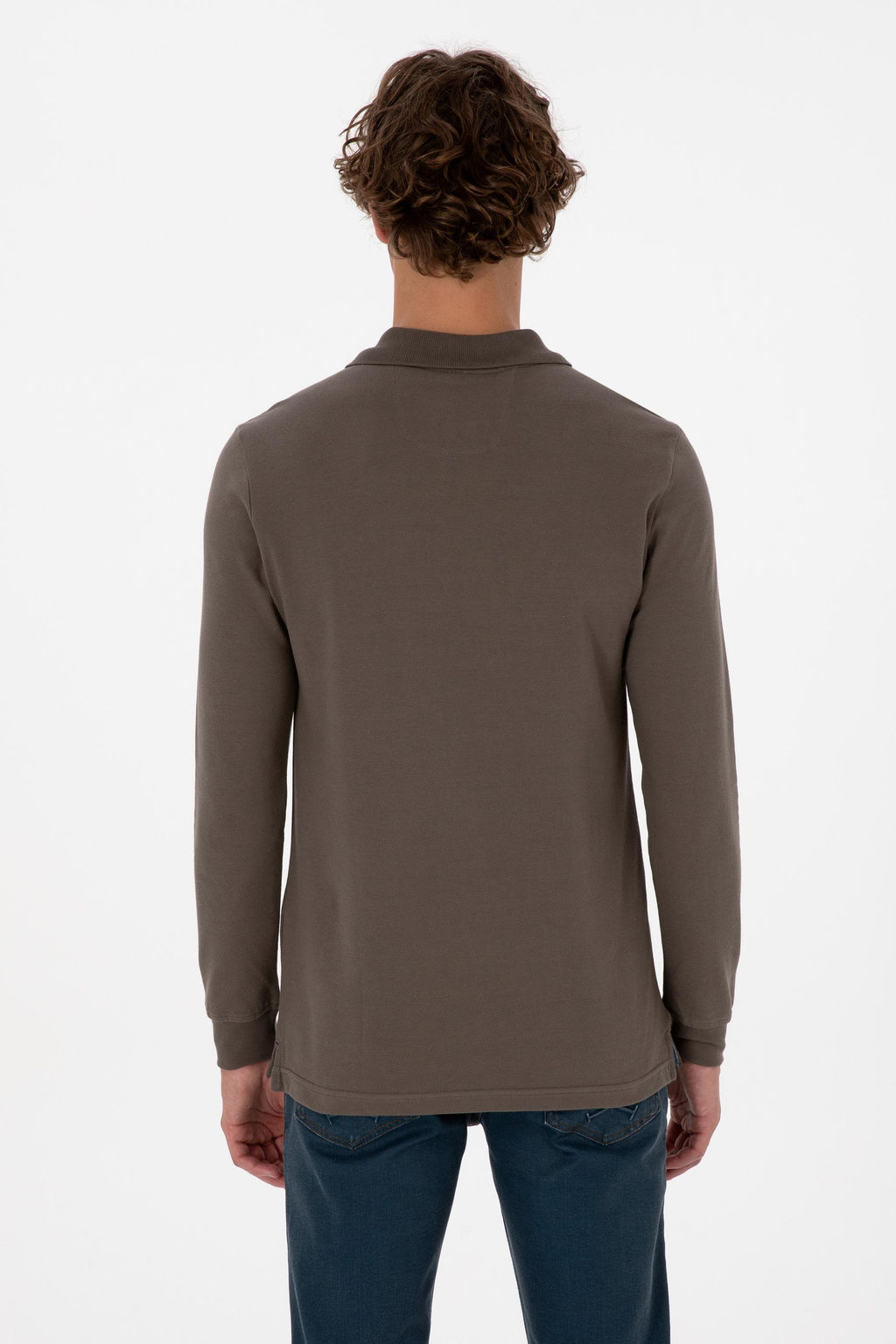 Erkek Vizon Basic Sweatshirt Sepette S_rpriz _ndirim - U.s. polo assn фото 5