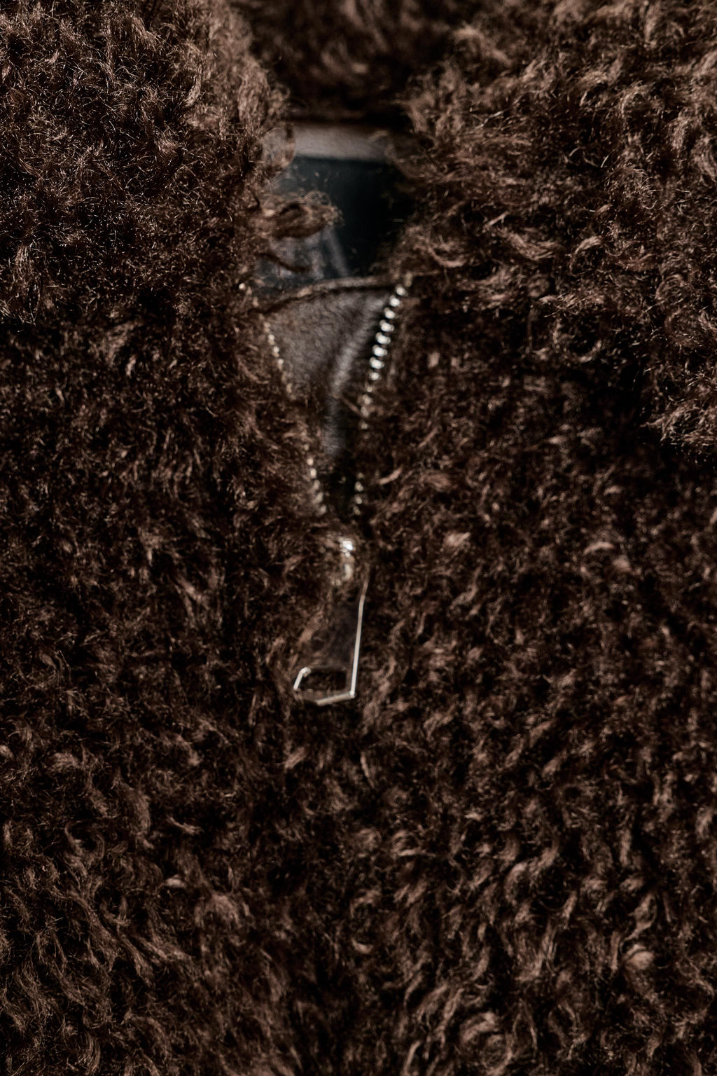 LONG FAUX SHEARLING JACKET - Zara фото 6