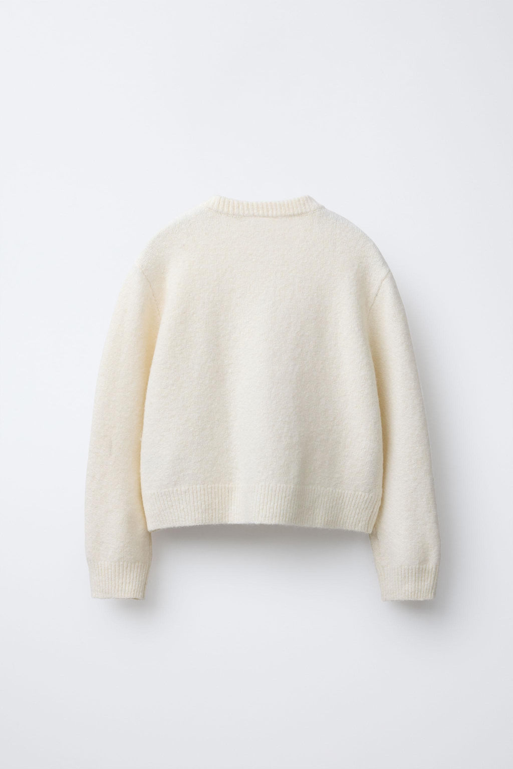 CARDIGAN WITH SATIN FLORAL BUTTONS - Zara фото 2