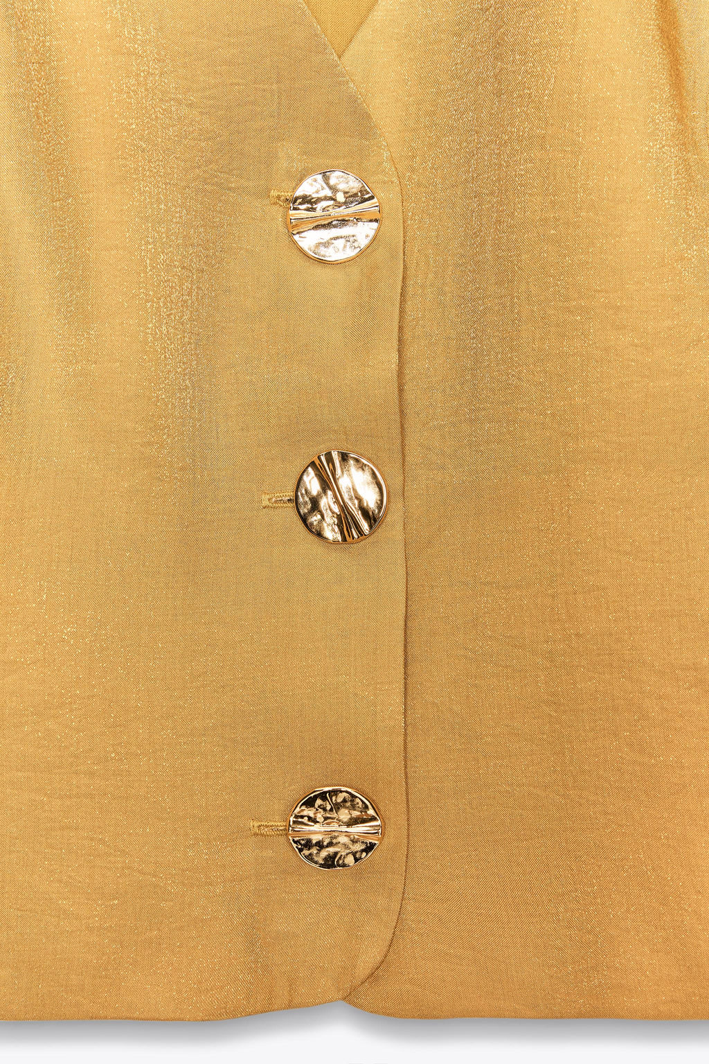 GOLD BUTTON SATIN TOP - Zara фото 18
