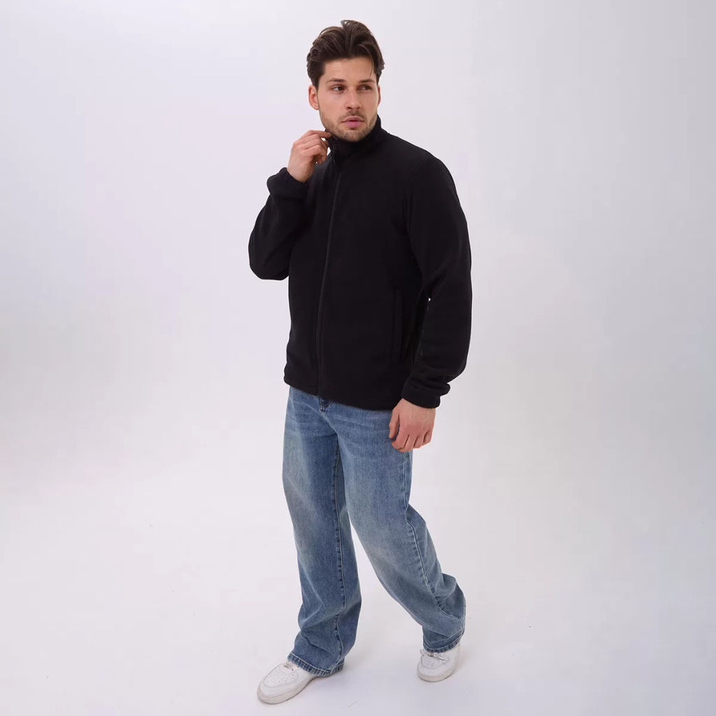 RODOS Толстовка на молнии мужская флис М-321 Синий  фото 33