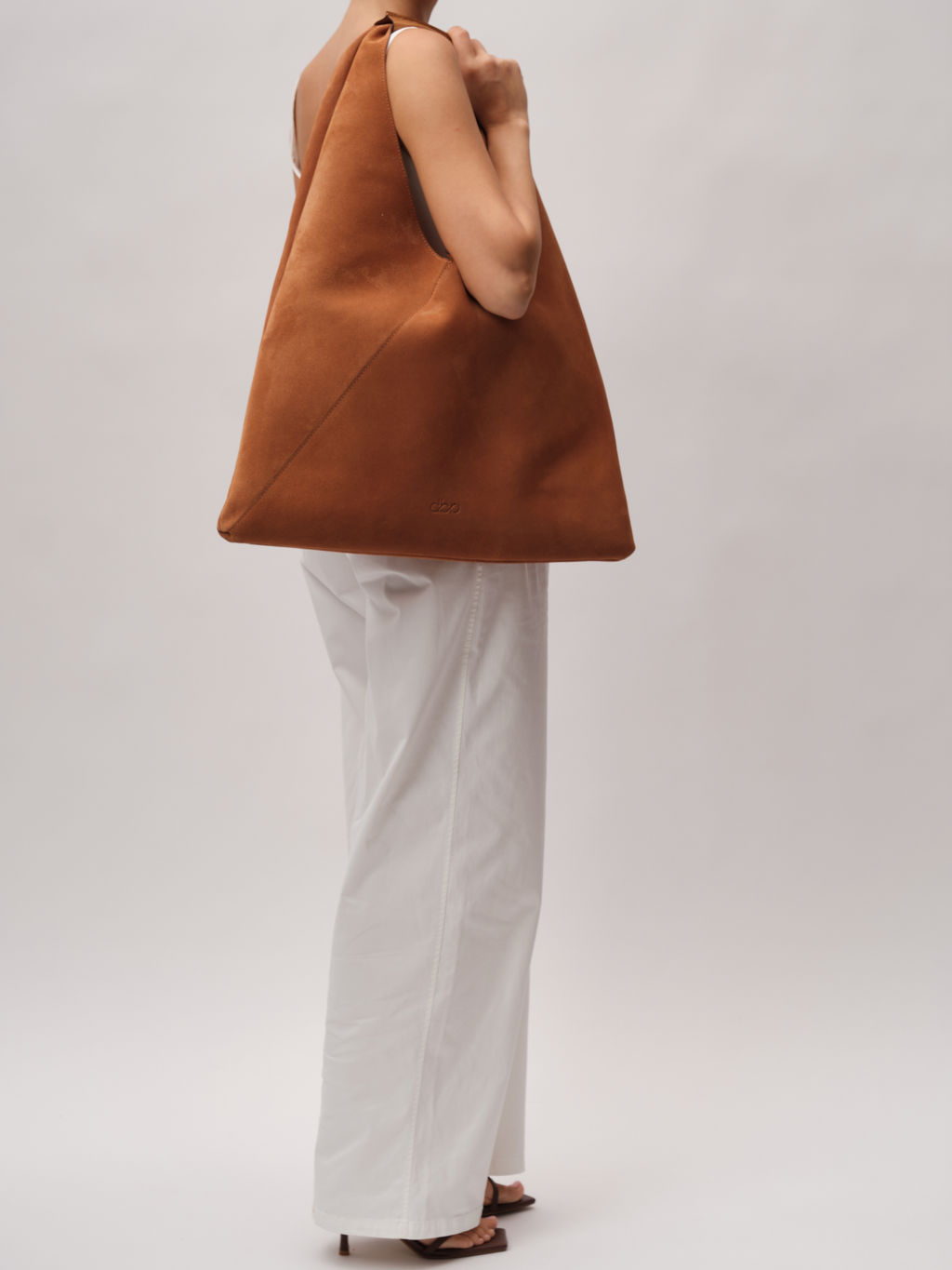 Замшевая сумка шоппер Luna DBR 31373 вуд  фото 7