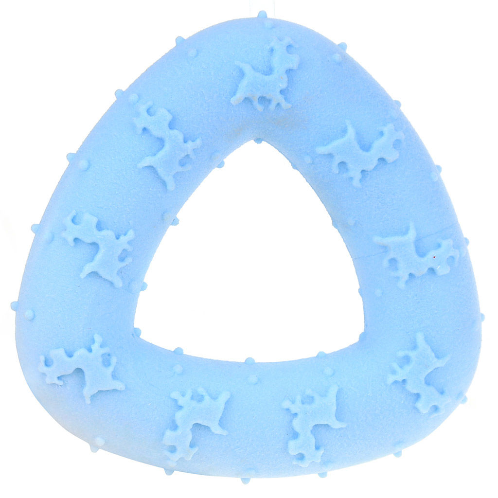 Игрушка для собаки Треугольник д7,5х2,5см, полипропилен, цвета микс, на картоне (Китай)