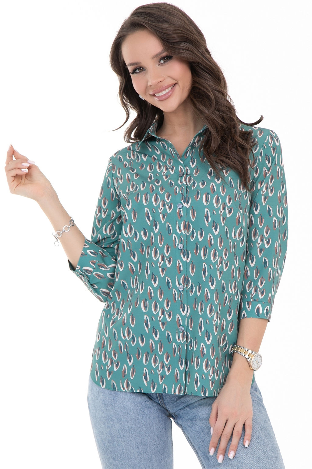 Рубашка Жаклин модная (грин)