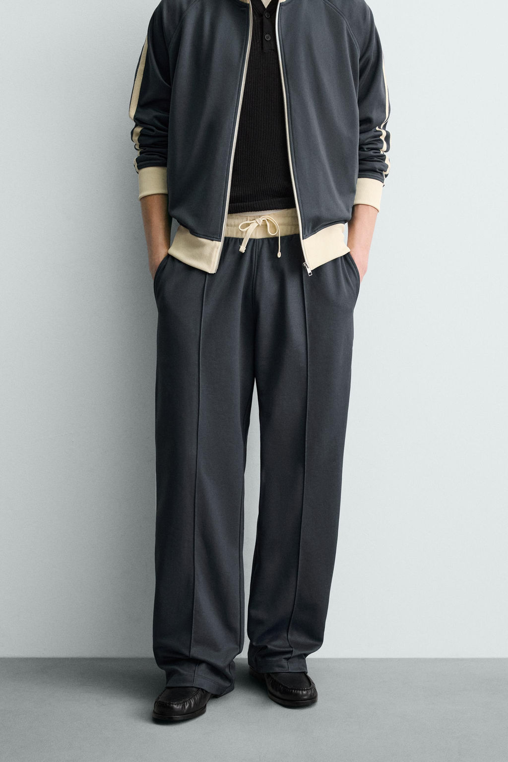 WIDE-LEG JOGGER TROUSERS WITH SIDE TAPING - Zara фото 12