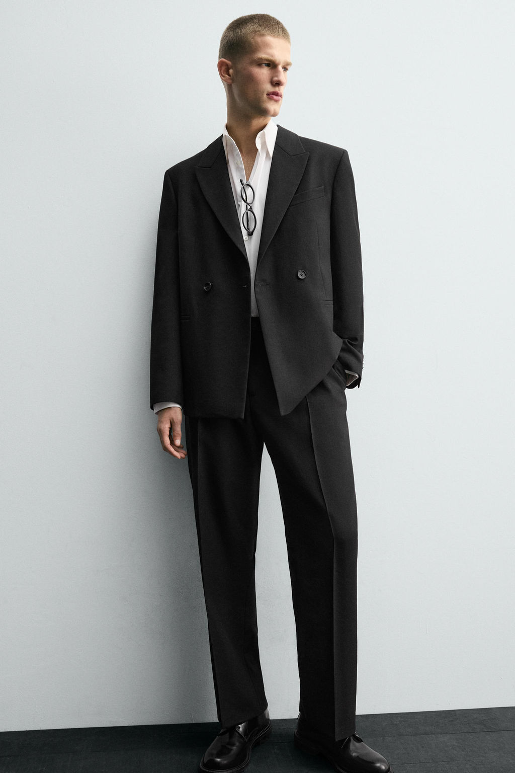 100% WOOL SUIT TROUSERS - Zara фото 5