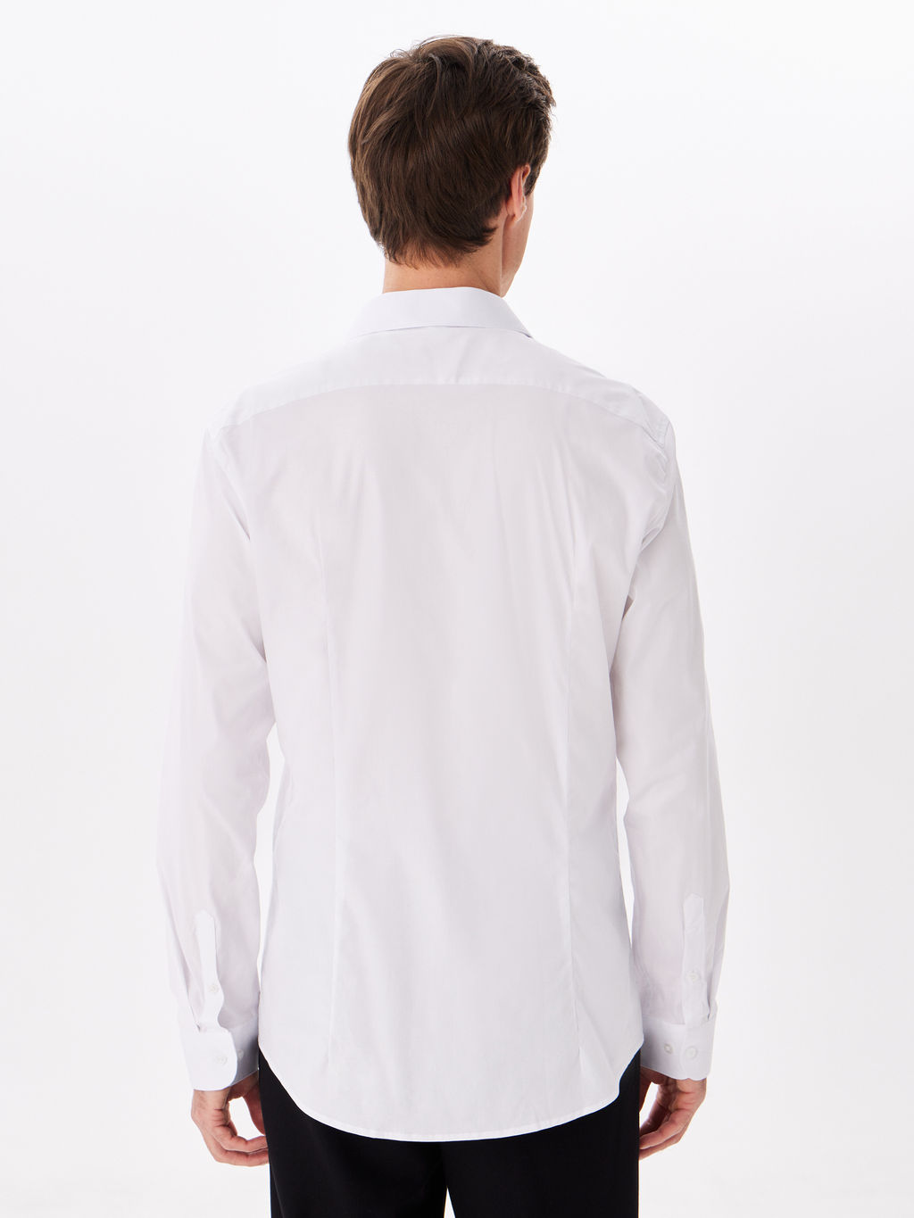 Сорочка мужская длинный рукав GREG 100/237/WH/ZVN STRETCH