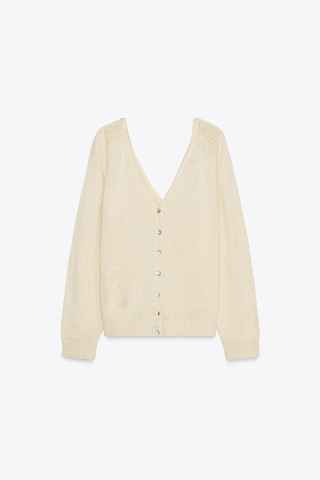 KNIT SWEATER WITH BUTTONS - Zara фото 7